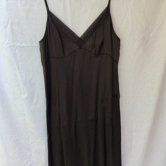 DKNY Little Black Dress SALE: Silk Slip Dress — styled for parties & dancing - Picture 3 of 15